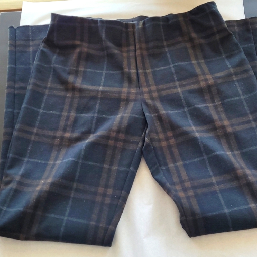 Elliot Lauren Plaid Pull On Pant